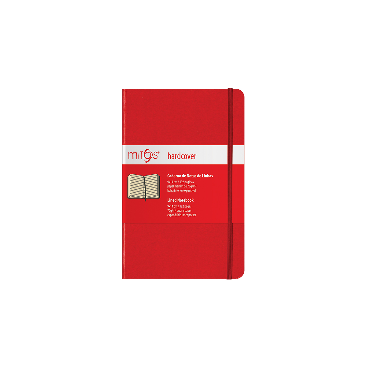 MITOS® HARDCOVER-Caderno Notas Linhas(9x14cm)192pg